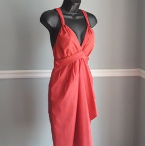 Banana Republic Coral Special Occasion Dress Sz 6